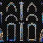 Architectural Sapphire Symphony Projection Mapping Textures Pack