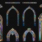 Architectural Sapphire Symphony Projection Mapping Textures Pack