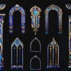 Architectural Sapphire Symphony Projection Mapping Textures Pack
