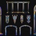 Architectural Sapphire Symphony Projection Mapping Textures Pack