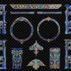Architectural Sapphire Symphony Projection Mapping Textures Pack