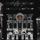 Architectural Stellar Mechanics Projection Mapping Textures Pack
