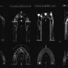 Architectural Stellar Mechanics Projection Mapping Textures Pack