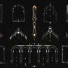 Architectural Stellar Mechanics Projection Mapping Textures Pack