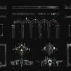 Architectural Stellar Mechanics Projection Mapping Textures Pack