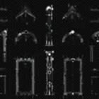 Architectural Stellar Mechanics Projection Mapping Textures Pack