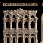 Dune Dreams Projection Mapping Texture Pack Vol.94 โ sandstone facade with ornate arches and columns