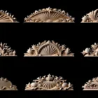 Dune-style minimal facade pattern โ sand texture for projection mapping stage design