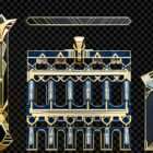 Architectural Golden Empire Projection Mapping Textures Pack