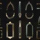 Architectural Golden Empire Projection Mapping Textures Pack