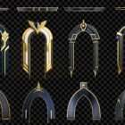 Architectural Golden Empire Projection Mapping Textures Pack