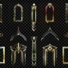 Architectural Golden Empire Projection Mapping Textures Pack