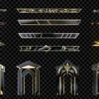 Architectural Golden Empire Projection Mapping Textures Pack