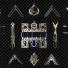 Architectural Golden Empire Projection Mapping Textures Pack