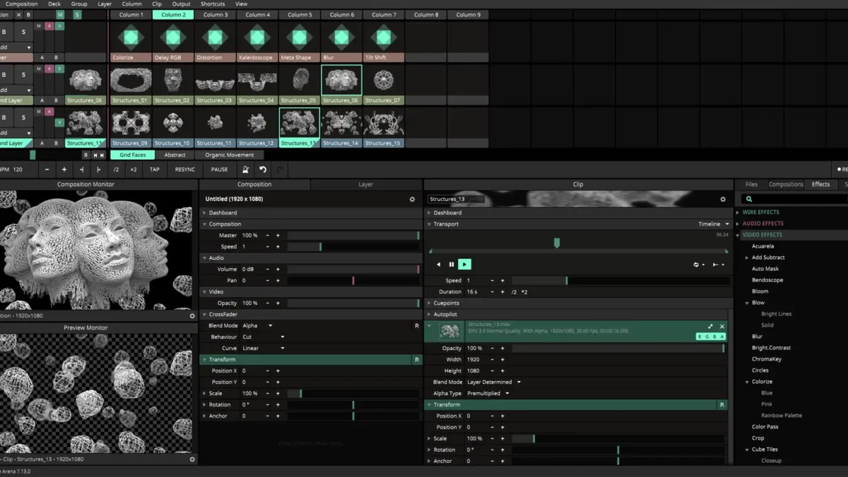 resolume arena for projection mapping
