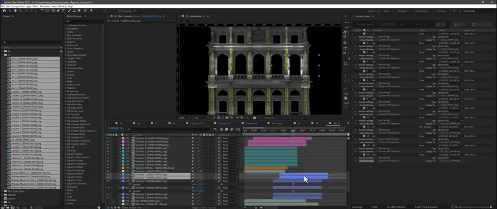 Happy-Mapping---Projection-Mapping-Video-Course---software-Layer-14 Importing Video Mapping Toolkits with alpha channel into After Effects